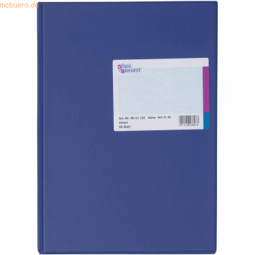 Bild von König & Ebhardt Geschäftsbuch DIN A4 Liniert 90 g/m2 Blau 96 Blatt