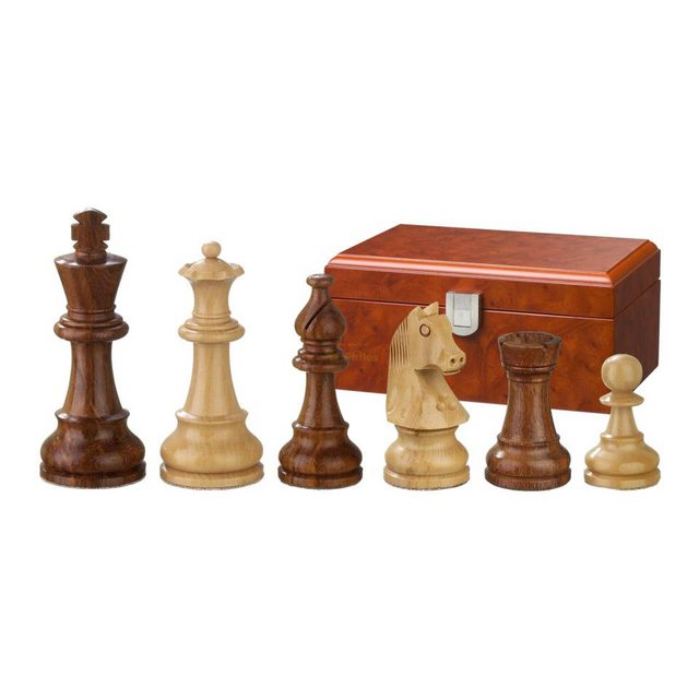 Bild von Philos 2062 - Schachfiguren Sigismund, Königshöhe 70 mm, gewichtet, in Figurenbox