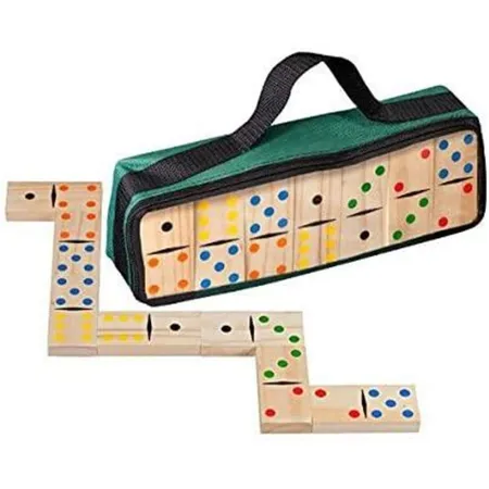 Bild von Philos Spiel Domino Doppel 6 groß, Kinderspiel, Holzspiel, Legespiel, Gesellschaftsspiel