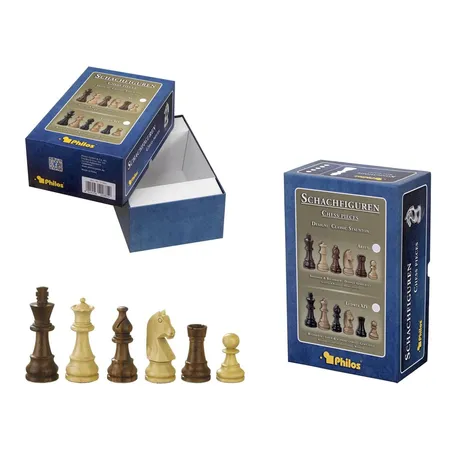 Bild von Philos 20521 - Schachfiguren Titus, Königshöhe 83 mm, in Set-Up Box