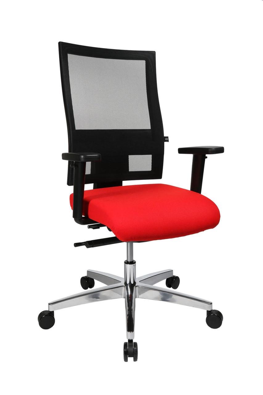 Bild von TOPSTAR Bürostuhl 1 Stuhl Bürostuhl Profi Net 11 - rot/schwarz