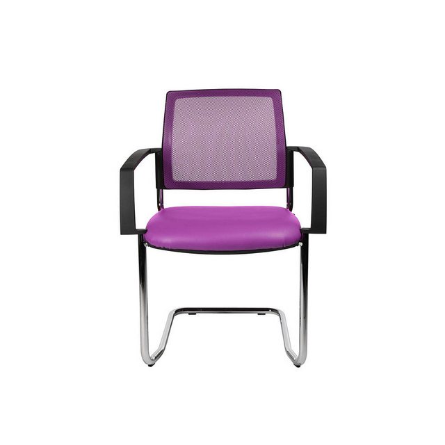 Bild von TOPSTAR Besucherstuhl 2 Besucherstühle Freischwinger BtoB 20 - lila