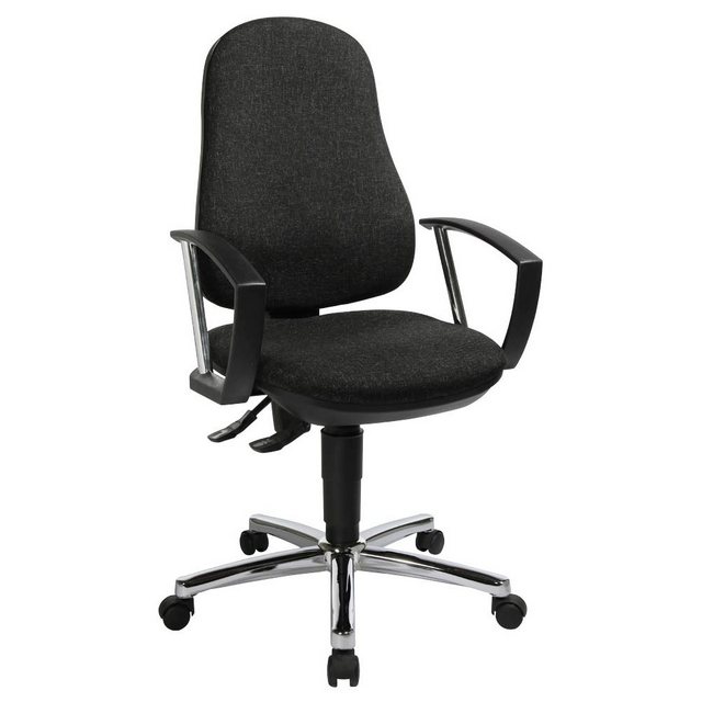 Bild von Topstar Bürostuhl Support® P Deluxe, 8179AG22 Stoff anthrazit, Gestell chrom