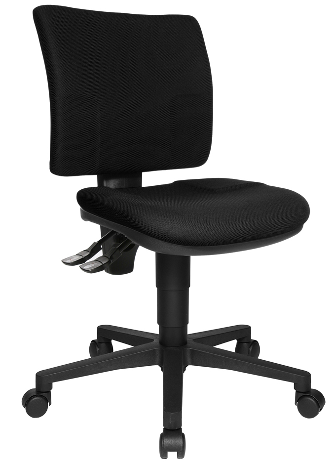 Bild von Topstar Bürodrehstuhl U 127,00cm (50), schwarz Maße: (B)460 x (T)450 x (H)420 - 550 mm, Lehnenhöhe: 400 mm (8070-BC0)