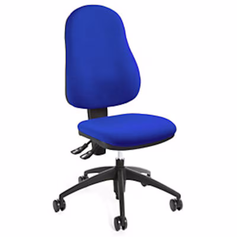 Bild von eurokraft pro Operator-Drehstuhl mit Permanentkontakt-Mechanik, blau