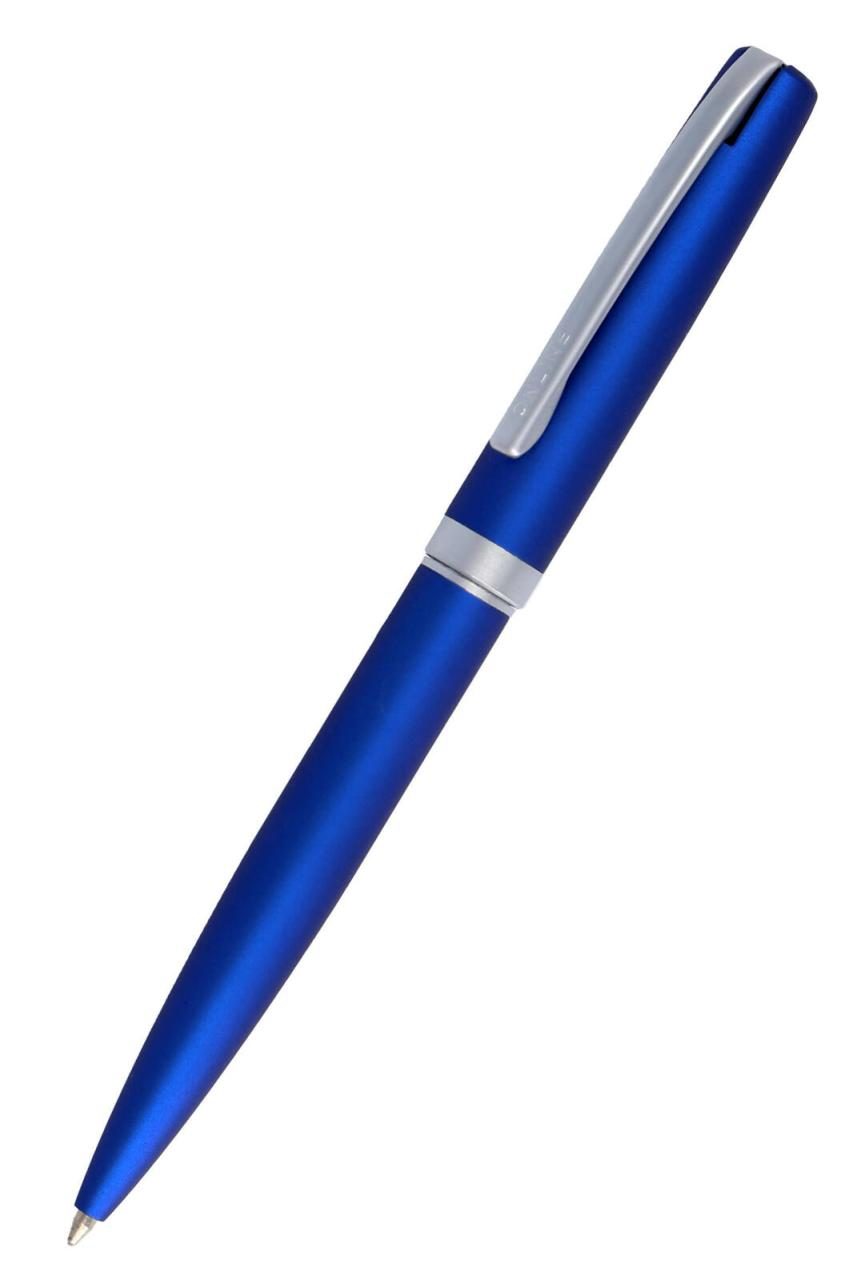 Bild von ONLINE Eleganza I Metall I Farbe Satin Blau I auswechselbare Großraummine I Metallclip I Schreibfarbe Schwarz I Kugelschreiber inkl. Geschenkverpackung,, 1 Stück (1er Pack)