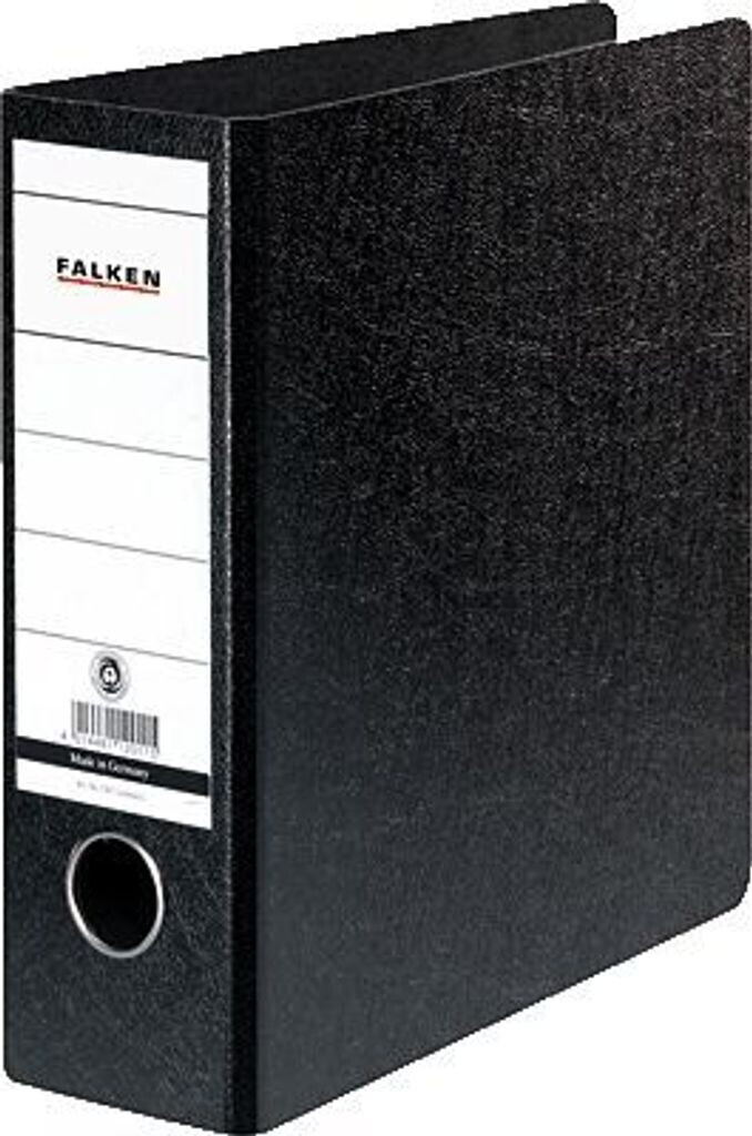 Bild von Falken, Ordner, Ordner 80mm DIN A5 Werkstoff: Hartpappe schwarz (A5, 80 mm, 1 x)