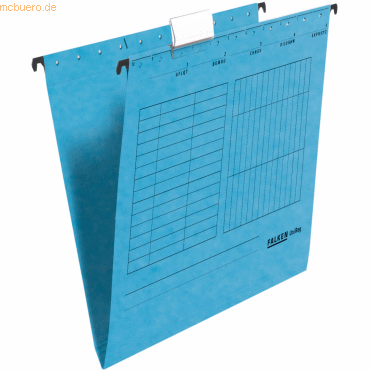 Bild von Falken, Mappe, Hängemappe UniReg DIN A4 230g/m² Manilakarton recycelt blau 5 St./Pack. (A4, 5 x)