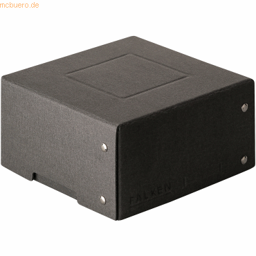 Bild von Falken, Dokumentenablage, PURE Box Black 150x150 mm 85 mm Füllhöhe schwarz (150 x 150 mm)