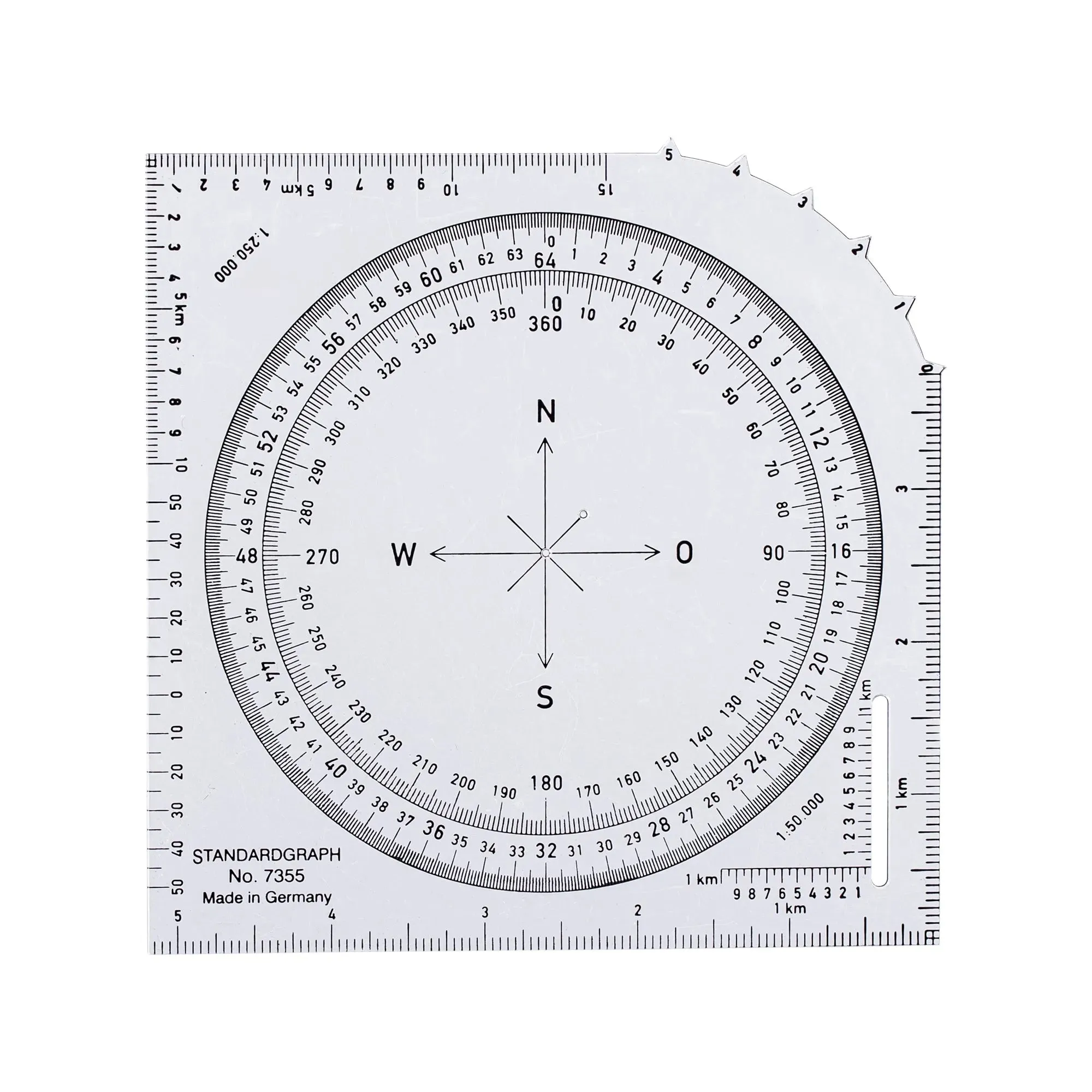 Bild von Karten-Winkelmesser