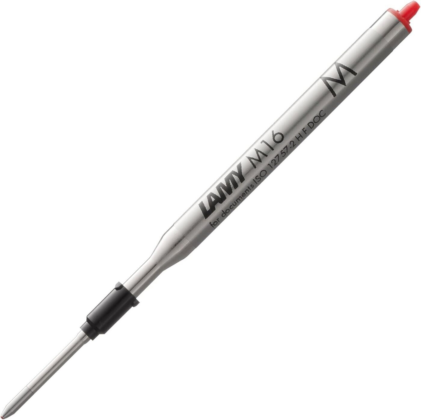 Bild von Lamy, Ersatzpatrone, Mine M16 M rot Kugelschreiber-Grosraummine (Ersatzmine, Rot, 0.50 mm)