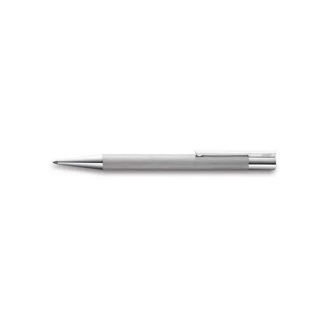 Bild von LAMY scala Kugelschreiber 251 – Kuli aus Edelstahl in der Farbe Brushed, strichmattiert mit Drehmechanik – Mit Großraummine – Strichbreite M