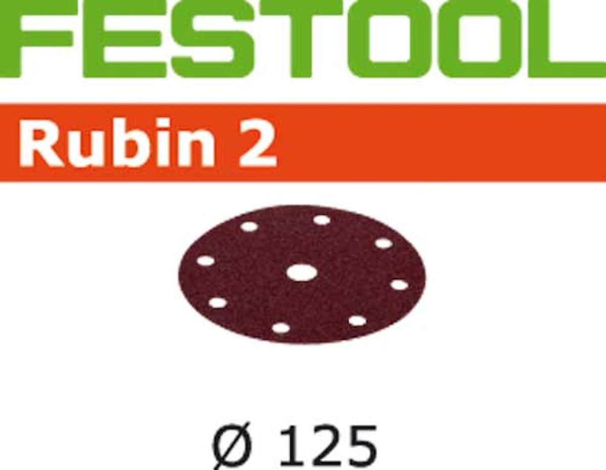 Bild von FESTOOL Schleifpapier Festool Schleifscheibe Rubin 2 STF D125/8 P220 RU2/50