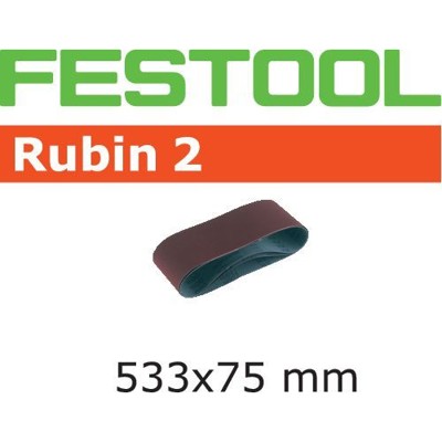 Bild von FESTOOL Schleifpapier Festool Schleifband Rubin 2 L533X 75-P60 RU2/10