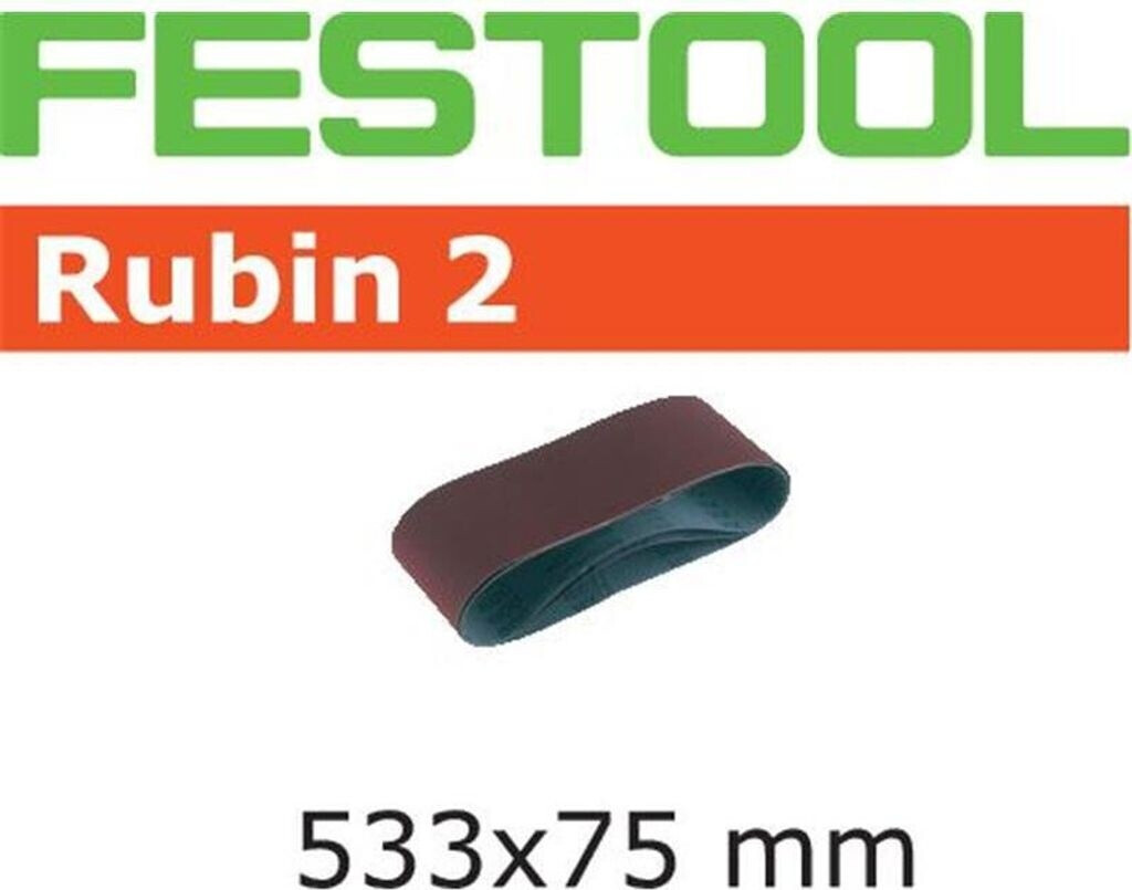 Bild von FESTOOL Schleifpapier Festool Schleifband Rubin 2 L533X 75-P80 RU2/10