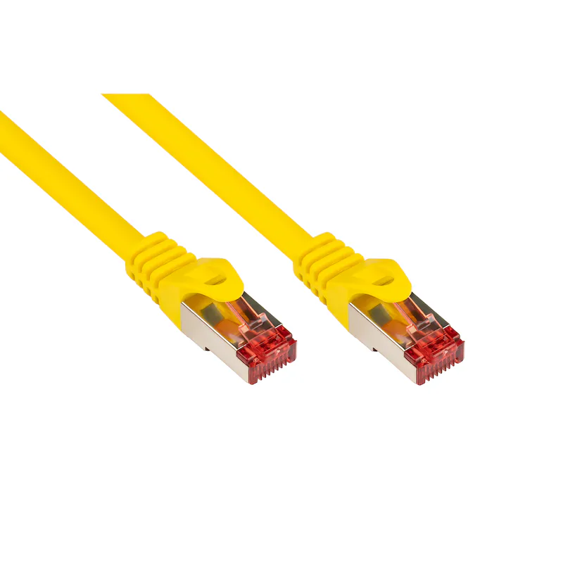 Bild von Good Connections Cat. 6 Ethernet LAN Patchkabel mit Rastnasenschutz RNS, S/FTP, PiMF, PVC, 250Mhz, Gigabit-fähig (10/100/1000-Base-T Ethernet Netzwerke), für Patchfelder, Patchpanels, Switch, Router,