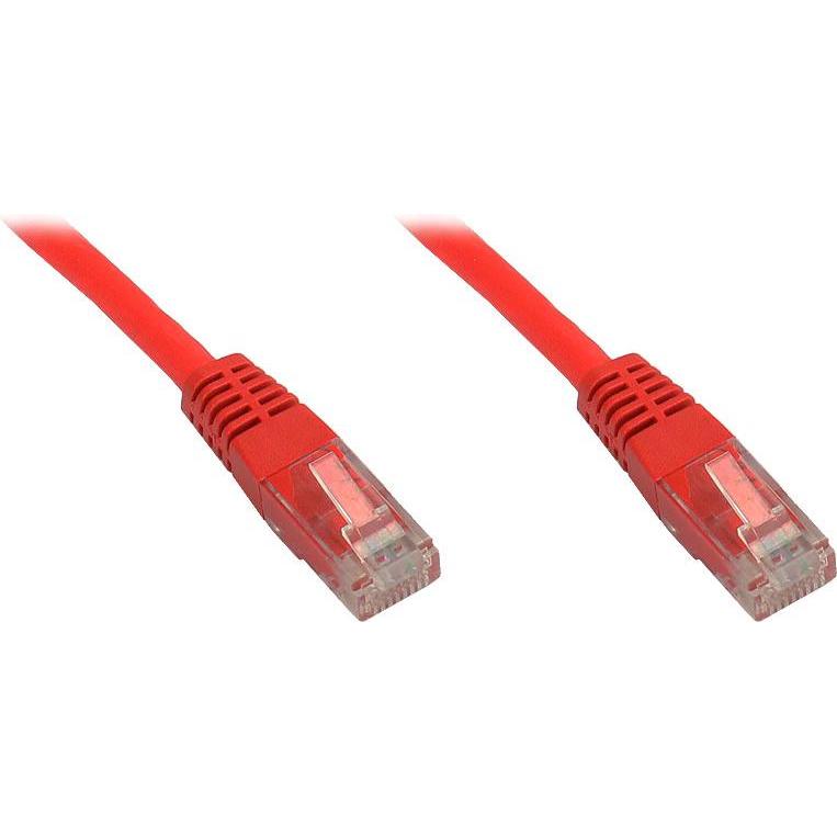 Bild von Good Connections - Patch-Kabel - RJ-45 (M) - RJ-45 (M) - 1 m - U/UTP - CAT 6 - halogenfrei - rot