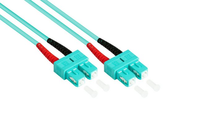 Bild von Patchkabel LWL Duplex OM3 (Multimode, 50/125) SC/SC, 15m, Good Connections® (LW-815SC3)