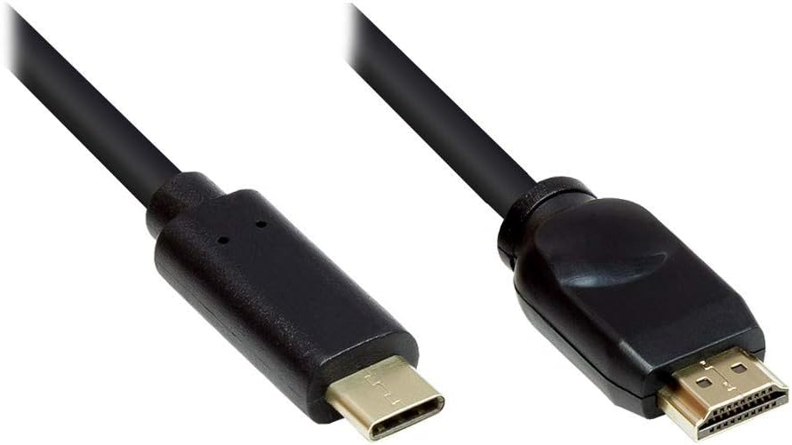 Bild von Good Connections Anschlusskabel USB 2.0 Stecker A an Stecker Mini B 5-pin - Folien- und Geflechtschirmung, Kupferadern (OFC) - schwarz, 0,15 m