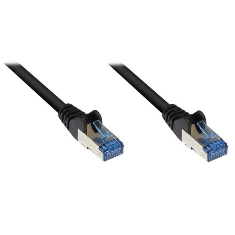 Bild von Good Connections Alcasa GOOD CONNECTIONS - Patch-Kabel - RJ-45 (M) - RJ-45 (M) - 3 m - Paare in Metallfolie (PiMf) - (Kategorie 6a) - halogenfrei - schwarz (8060-H030S)