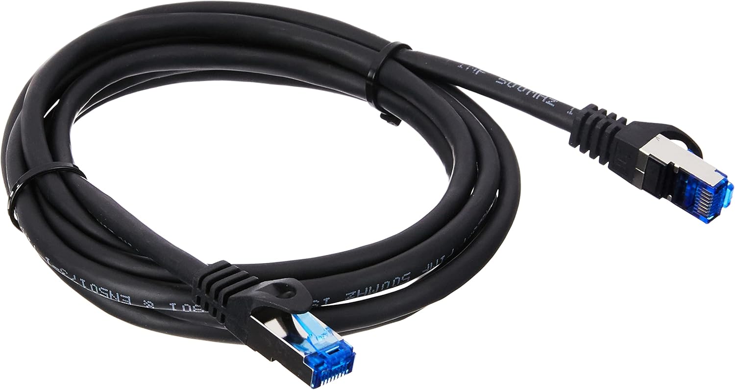 Bild von Good Connections® PREMIUM Cat. 6A OUTDOOR Patchkabel - 25m - IP66 mit Rastnasenschutz - 10-GIGABIT, KUPFERLEITER / CU - S/FTP, PiMF - 500MHz - für den Außenbereich, UV- und Wasser resistent - SCHWARZ