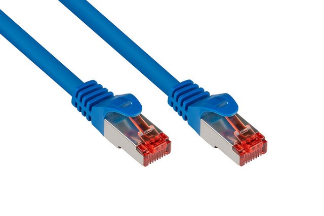 Bild von Good Connections Cat. 6 Ethernet LAN Patchkabel mit Rastnasenschutz RNS, S/FTP, PiMF, PVC, 250Mhz, Gigabit-fähig (10/100/1000-Base-T Ethernet Netzwerke), für Patchfelder, Patchpanels, Switch, Router,