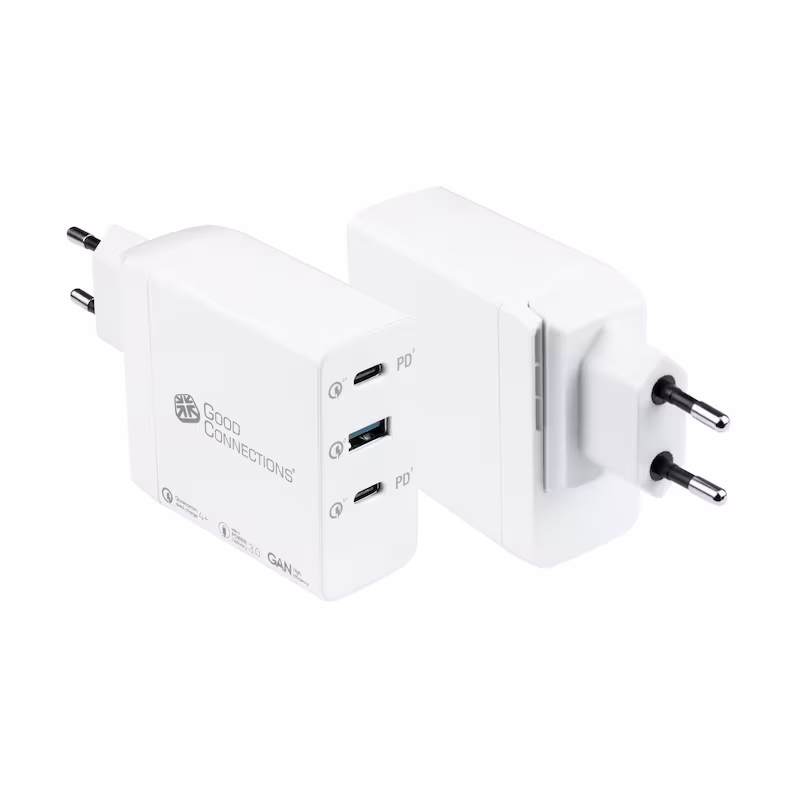 Bild von Alcasa PCA-W001W. Aufladetyp: Indoor, Energiequelle: AC, Aufladekompatibilität: Universal. Eingangsspannung: 100 - 240 V, Maximale Ausgangsspannung: 20 V. USB Typ-C Anzahl Anschlüsse: 2, Schnellladung, Energieschutzeigenschaften: Überstrom, Überspannung, Überhitzung, Überlastschutz, Kurzschluß. Produktfarbe: Weiß (PCA-W001W)