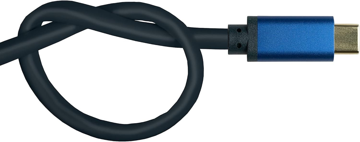 Bild von Good Connections® SmartFLEX USB C an HDMI 2.0b Kabel - 4K UHD @60Hz - KUPFERLEITER, Aluminiumgehäuse - HOCHFLEXIBEL - dunkelblau - 1 m