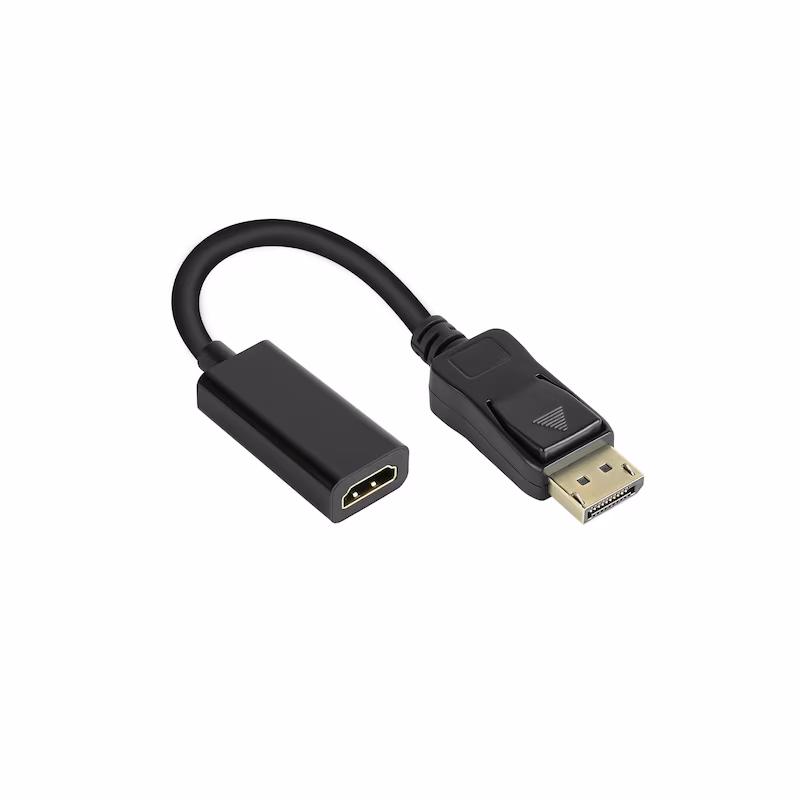 Bild von Good Connections Adapter DisplayPort 1.4 Stecker an HDMI 2.0b Buchse, 4K @60Hz, vergoldete Kontakte, ca. 20cm, Good C (HDMI, 20 cm), Data + Video Adapter, Schwarz
