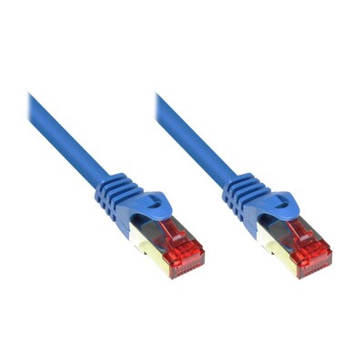 Bild von Good Connections Cat. 6 Ethernet LAN Patchkabel mit Rastnasenschutz RNS, S/FTP, PiMF, PVC, 250Mhz, Gigabit-fähig (10/100/1000-Base-T Ethernet Netzwerke), für Patchfelder, Patchpanels, Switch, Router,