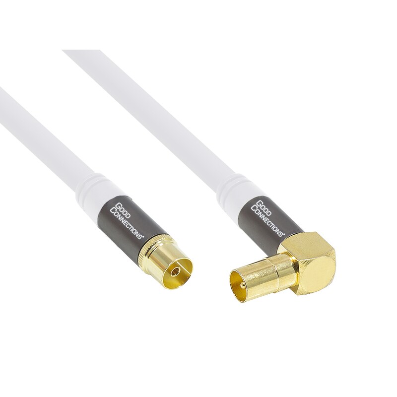 Bild von Good Connections Antennenkabel SmartFLEX 15m IEC St. abgew. zu Koax  Bu. weiß