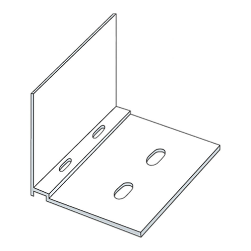 Bild von ALWO Thermosprosse Profilabschluss Winkel pressblank - 32 mm Stegplatten, 80 mm