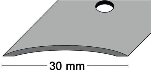 Bild von Teppichschiene B.30mm L.1000mm - 10 ST, MS blk gewölbt mittig gel.PG