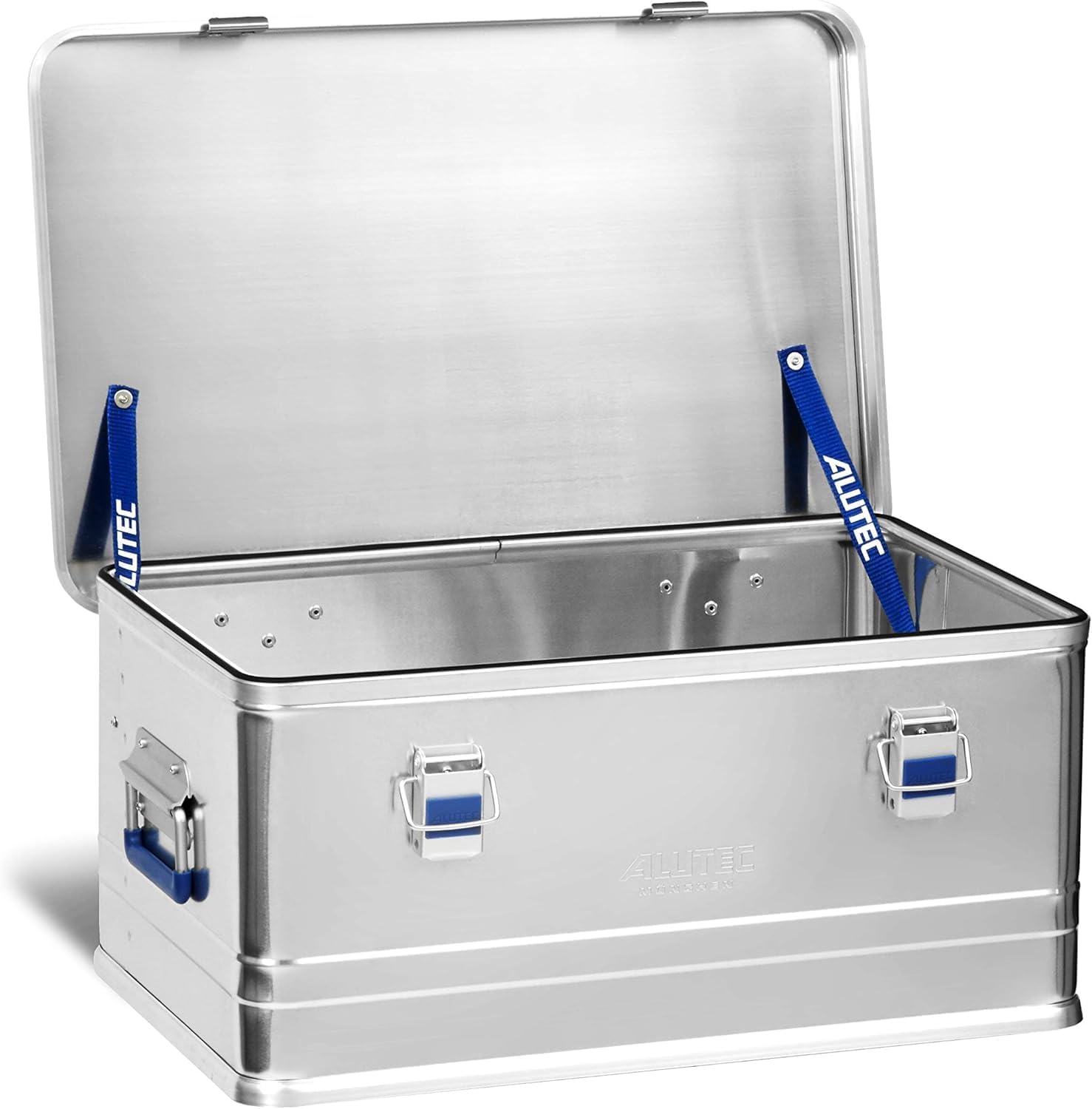 Bild von ALUTEC Aluminiumbox COMFORT 157 (Inhalt 157 l, Innenmaße (LxBxH) 750 X 550 X 381 mm, staub-/spritzwassergeschützt, Werkzeugbox, Aufbewahrungskiste, Gewicht 7,74 kg) 12157