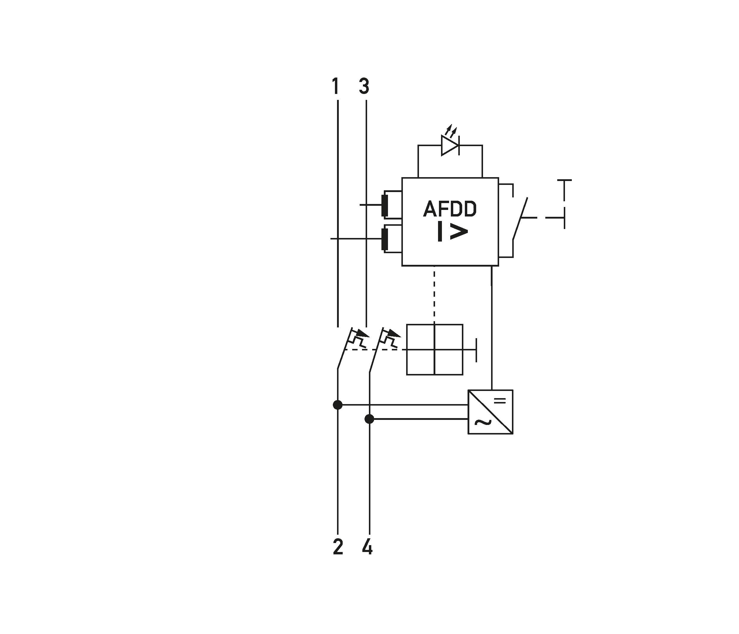 Bild von Doepke - Brandschutzschalter 2p 240V B16A 0,03A A 3TE mitschaltender Neutralleiter