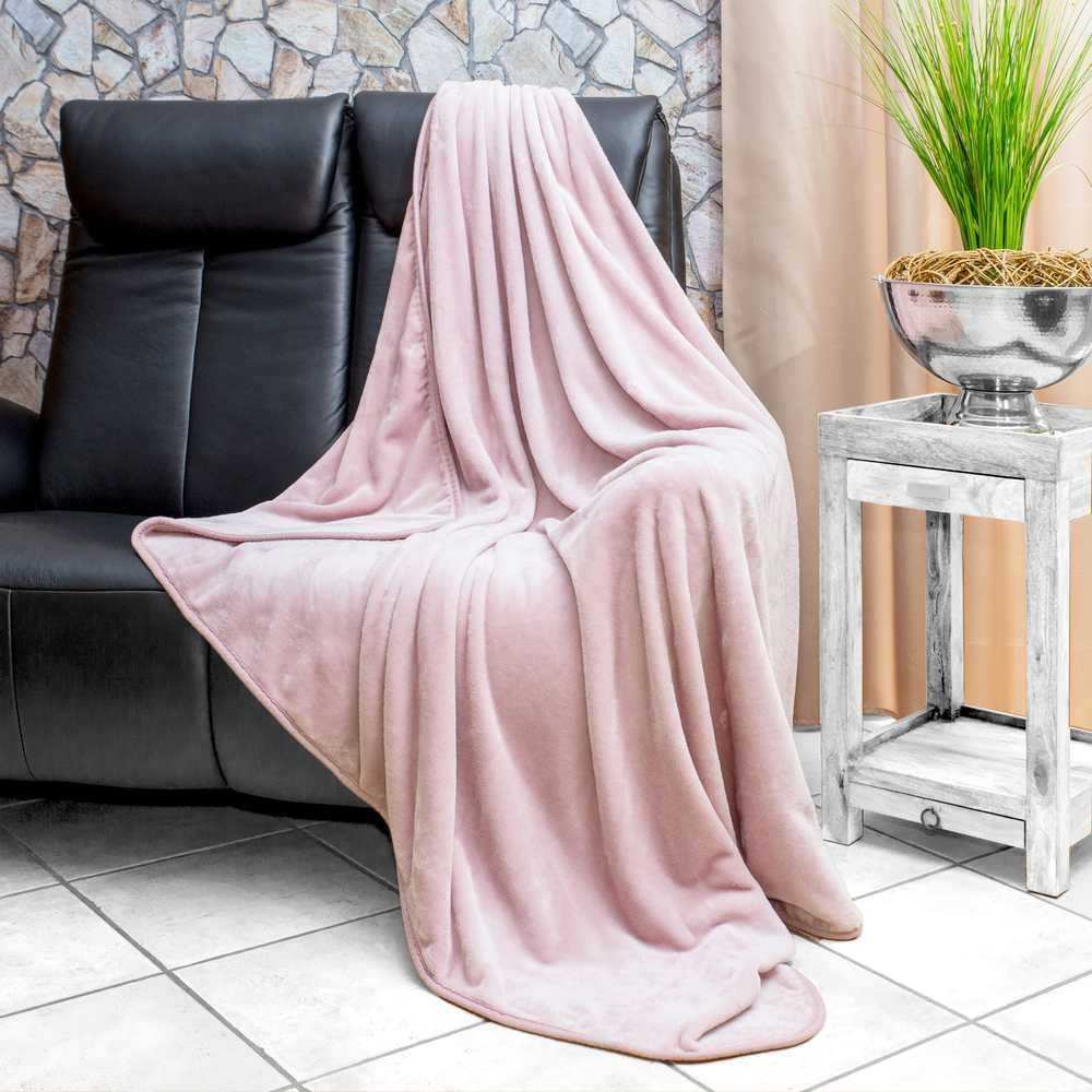 Bild von Rally Fashion Kuscheldecke Uni Cassy Rosa 150x200 cm