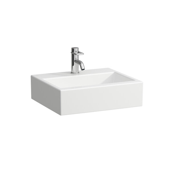 Bild von Laufen, Waschbecken, Living City Waschtisch-Schale, 1 Hahnloch, 500x425, weiss, H8114310001 (500 mm, 425 mm)