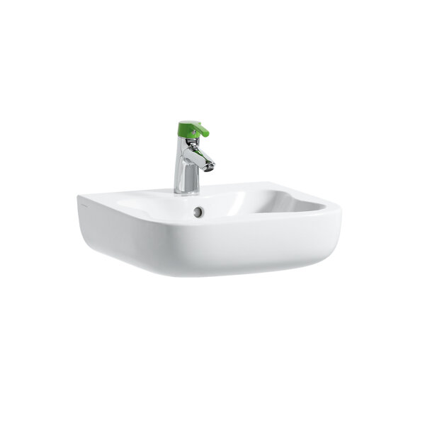 Bild von LAUFEN Waschtisch, Florakids, 450x410, 1 Hahnloch mittig, mit Überlauf, weiß, 81503.1, 8150310001041 H8150310001041