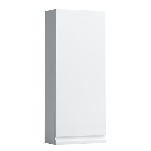 Bild von Laufen Pro A Kleiner Hängeschrank, Scharnier Links, 2 Glasfachböden, 850x350x180, Farbe: Snow (weiß matt) - H4831130954631