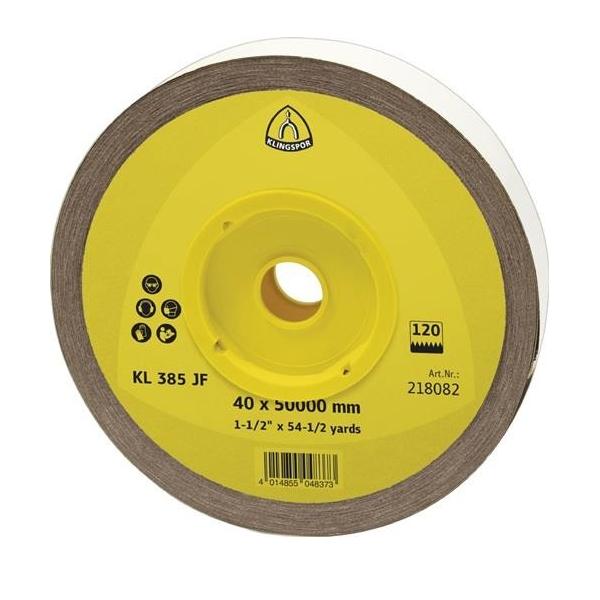 Bild von Klingpsor 218082 KL 385 JF, Schleifleinen ROLLE, Einheit brown Verpackung, 40X50000, 60, 1