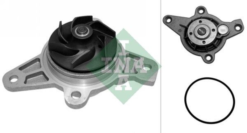 Bild von INA 538 0408 10 Wasserpumpe Kühlmittelpumpe, Kühlwasserpumpe für Keilrippenriementrieb VOLKSWAGEN: Touareg I, Passat B5 GP Estate, AUDI: A8 D3