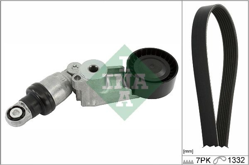 Bild von INA 529 0555 10 Keilrippenriemensatz Generatorfreilauf prüfen und ggf. erneuern RENAULT: Espace 5, Trafic 3