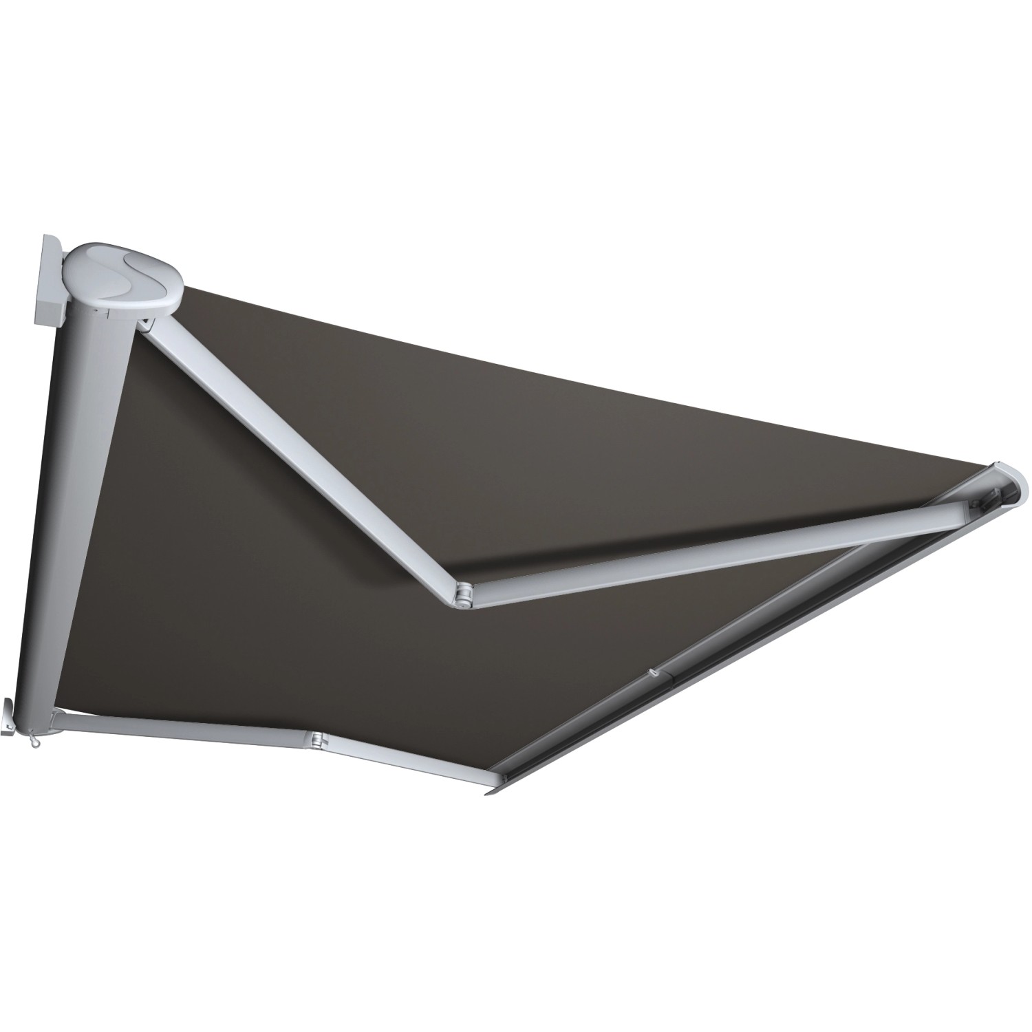 Bild von Kassettenmarkise Perform 350 x 250 cm Gestell Silber Tuch Grau