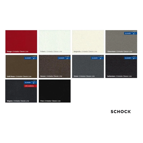 Bild von Schock Granitspüle Schock Cristadur Greenwich N-100 L U Magma MAG Exzenterbedienung