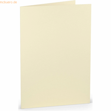 Bild von 50 x Paperado Doppelkarte A5 hoch Chamois