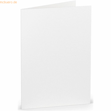 Bild von 50 x Paperado Doppelkarte A6 hoch Weiß