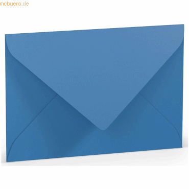 Bild von 50 x Paperado Briefumschlag B6 Nassklebung Seidenfutter Stahlblau