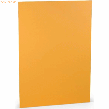 Bild von 50 x Paperado Karton A3 220 g/qm gerippt Ocker