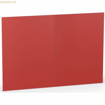 Bild von 100 x Paperado Doppelkarte B6 hoch Tomate