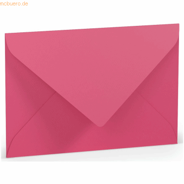 Bild von 50 x Paperado Briefumschlag B6 Nassklebung Seidenfutter Fuchsia